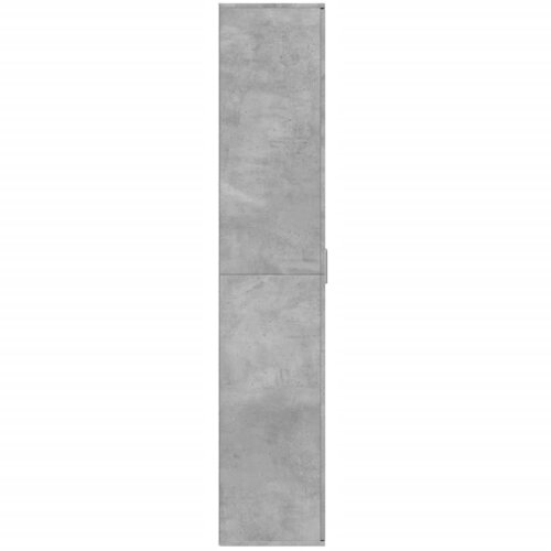  Visoka komoda siva betona 80x35x180 cm od konstruiranog drva Slike