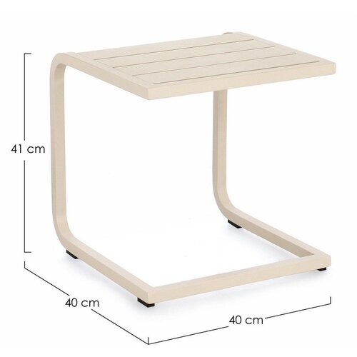 BIZZOTTO Vrtni stolić aluminijski 40x40 cm Taylor &amp;ndash; Slike