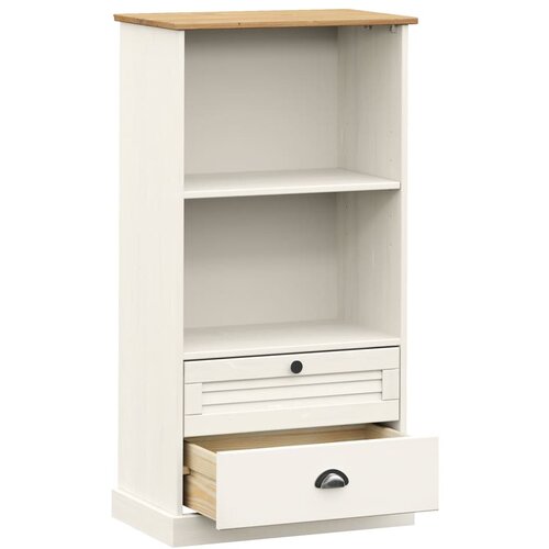  Regal za knjige VIGO bijeli 60x35x114,5 cm od masivne borovine Slike