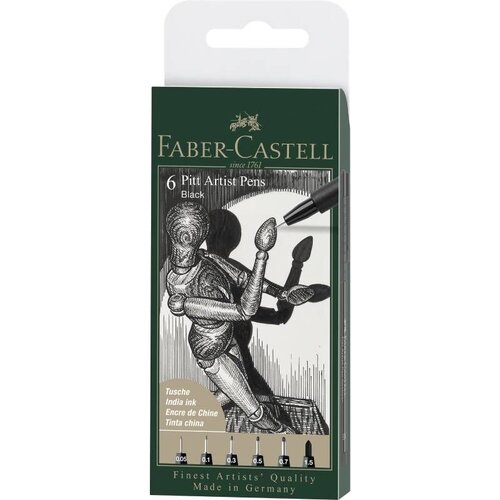 Faber-Castell FABER CASTELL Set za crtanje Pitt Art pen 6/1 167154 Slike
