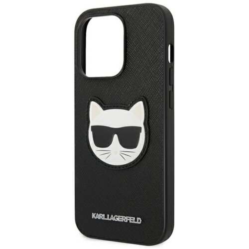 Karl Lagerfeld KLHCP14LSAPCHK za iphone 14 pro črna za&amp;scaron;čita - choupette head Slike