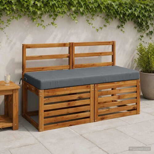  Jastučić za klupu SOEST 100% poliester Plava 110 x 50 x 8 cm - Plava 110 x 50 x 8 cm Melange Cijene