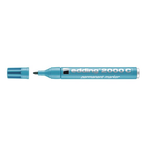 Edding permanent marker E-2000 c 1,5-3mm svetlo plava Slike