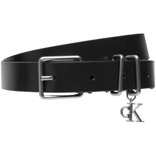 Calvin Klein Jeans Pasovi MONOGRAM CHARM KEEPER BELT 25MM LV04F7086G Črna Slike