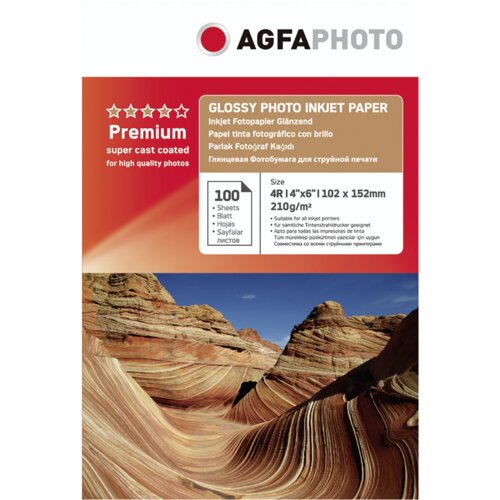 Agfaphoto Photo Glossy Paper 210 g 10x15 cm 100 Sheets Slike
