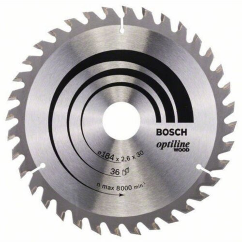 Bosch List kružne testere Optiline Wood 184 x 30 x 2.6 mm. 36 Slike