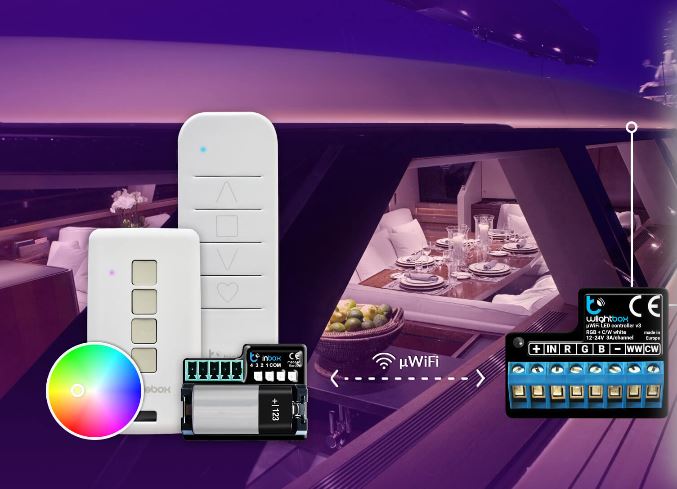 BLEBOX wLightBox V3 &amp;mu;WiFi modul za upravljanje RGB / RGBW / CCT / 2xCCT LED trakov Slike
