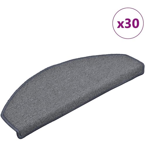 Prostirke za stepenice 30 kom 65x24x4 cm svijetlo sive i plave poluokrugle velike - Svjetlosiva i plava 65 x 24 x 4 cm 30 Svjetl Cijene