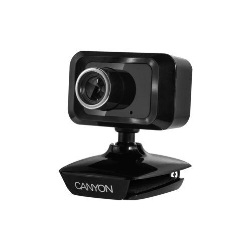 Canyon c1, Enhanced 1.3 Megapixels resolution webcam with USB2.0 connector, viewing angle 40°, cable length 1.25m, Black, 49.9x46.5x55.4mm, 0.065kg Cene