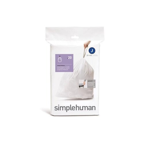 simplehuman CW0169 J-típusú egyedi méretezésű szemetes zsák újratöltő csomag (1 x 20 zsák / csomag) Cijene