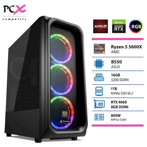 PCX računalnik extian R5 5600X 16GB 1TB RTX4060 146958 Cene