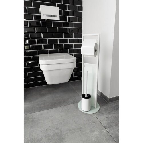 Wenko 24983800 - komplet za WC RAVINA 20x70 cm nerđajući čelik/bela Slike
