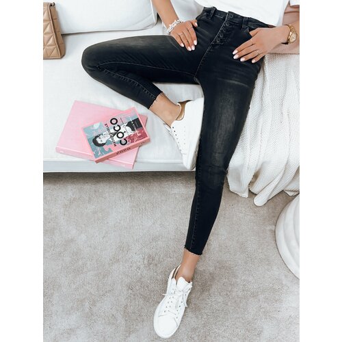 DStreet Women's jeans KAMELIA black Slike