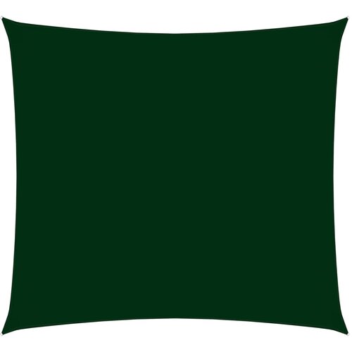 vidaXL Senčno jadro oksford blago kvadratno 6x6 m temno zeleno Cene