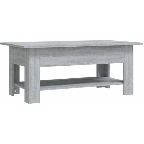  Stolić za kavu boja hrasta 102x55x42 cm konstruirano drvo Siva 102 x 55 x 42 cm Slike