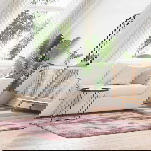 VidaXL Čupavi tepih s visokim vlaknima 160x160 cm poliester Slike
