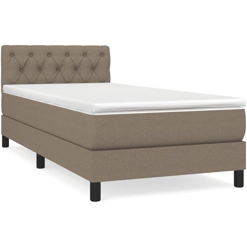 Maison Chic Box spring postelja - Vzmetna postelja z vzmetnico taupe 80x200 cm blago SL12757, (21883720) Slike