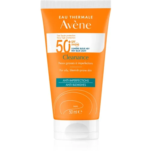 Avène Cleanance Solaire zaštita od sunca za lice sklono aknama SPF 50+ 50 ml