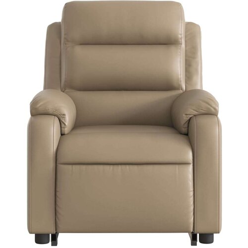 VidaXL Naslonjač na podizanje od umjetne kože boja cappuccina Slike