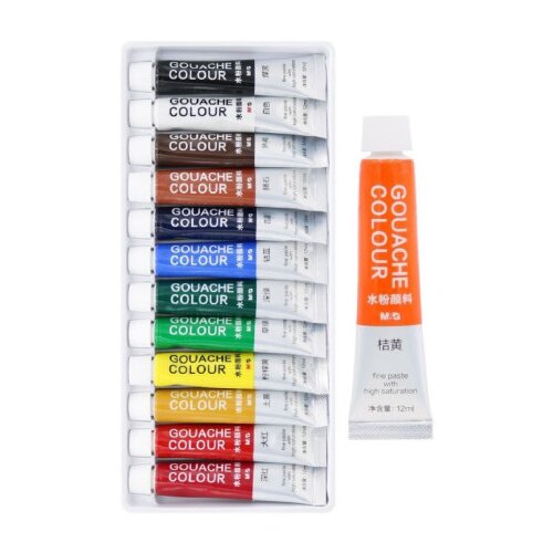 M&amp;amp;G Tempere 12 boja 12ml APL976G3 Slike