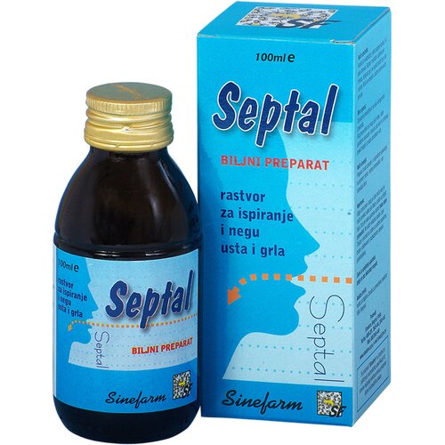 Sinefarm Rastvor za ispiranje i negu usta i grla Septal 100 ml Slike