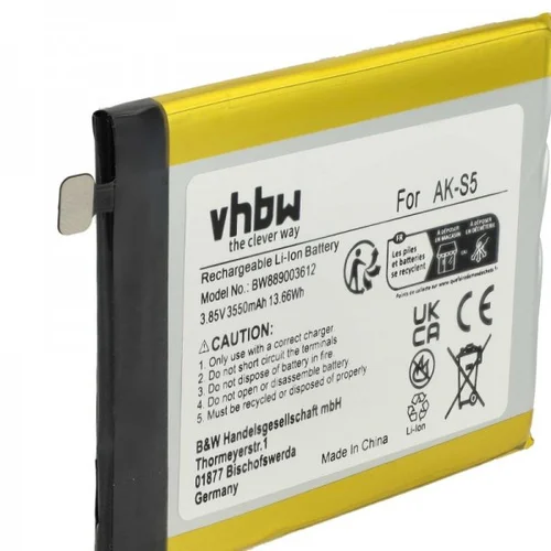 VHBW Baterija za Emporia Smart.5, AK-S5, 3550 mAh