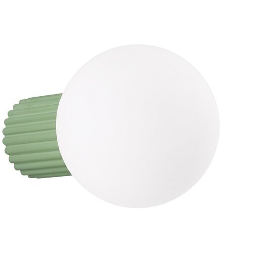 Sollux Kadulja zelena zidna lampa od opalnog stakla &amp;oslash; 12 cm Orbital &amp;ndash; Slike