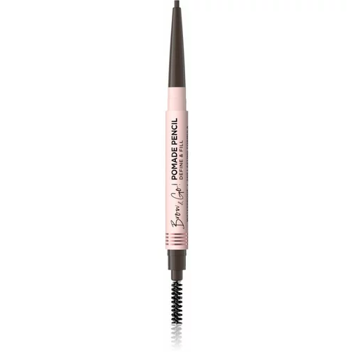 Eveline Cosmetics Brow & Go! vodootporna olovka za obrve sa četkicom 2 u 1 nijansa Dark Brown 4 g