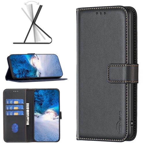  Preklopni ovitek / etui / zaščita Wallet za Honor X6a - črni Cene