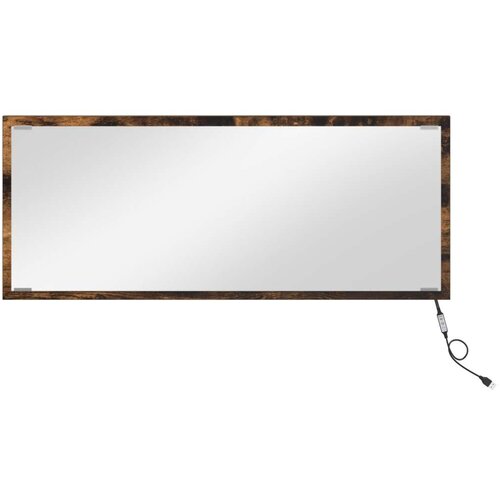 VidaXL LED ogledalo za kupaonicu dimenzija 90x8,5x37 cm od konstruiranog drva Slike