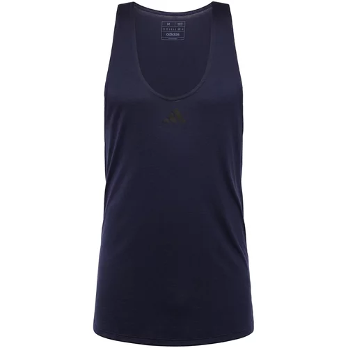 Adidas Tehnička sportska majica 'Workout Stringer' mornarsko plava / crna