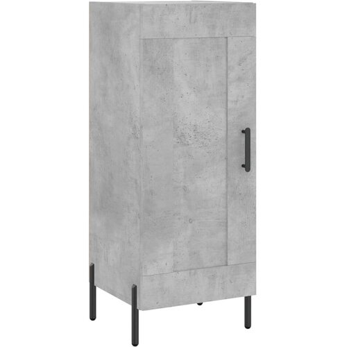  Komoda siva boja betona 34 5x34x90 cm od konstruiranog drva Slike
