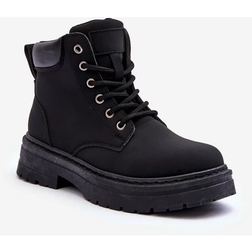 Kesi Women's insulated leather shoes black Corbin