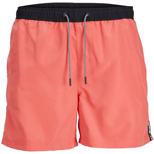 Jack & Jones Kratke kopalne hlače 'FIJI' korala / črna Cene