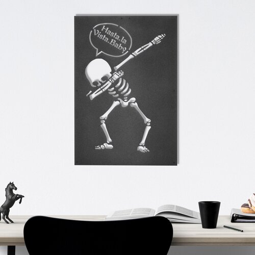 Opviq zidna dekoracija Skeleton 1, 45x70 cm 2 mm, Crna Slike