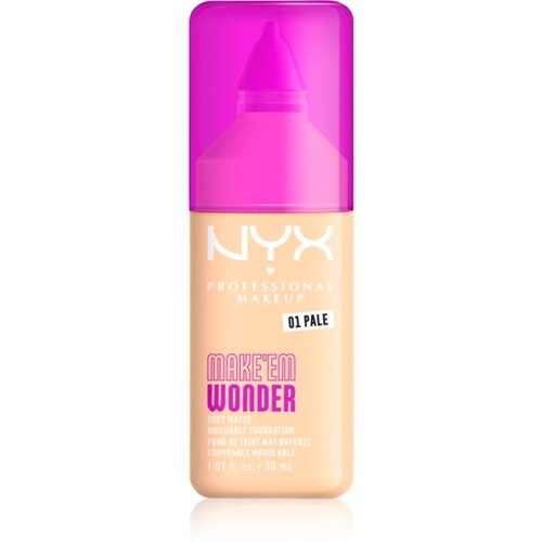 NYX Professional Makeup Make &lsquo;Em Wonder lahka matirajoča podlaga odtenek 01 Pale 30 ml Cene