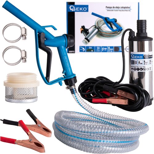 INOX potopna oljna črpalka za sode 12V 51mm + 4m cev in ročka Slike