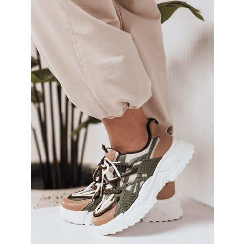 DStreet Sportowe sneakersy damskie RUNWIN zielone Slike