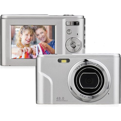 Venisymlis Mini Digitalna Kamera Tiktok Študentska Vlog Kamera S Pomnilniško Kartico 32G, (22097699) Cene