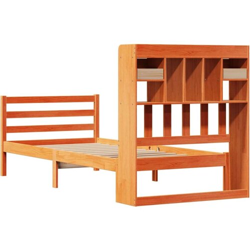 vidaXL Krevet s regalom za knjige bez madraca 100 x 200 cm od borovine Cene