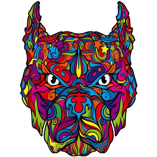  Drvene puzzle - Pitbull / L KP21944 Cene