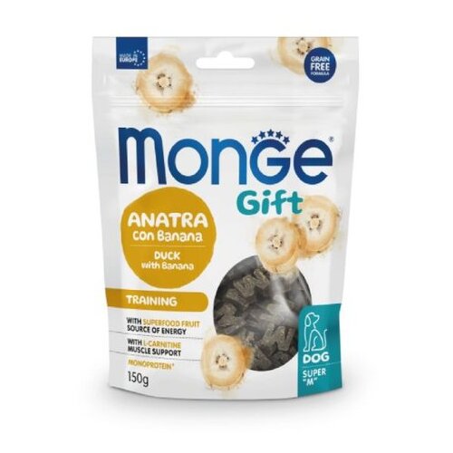 Monge poslastica za pse gift, super m, pačetina sa bananom, 150g Cene