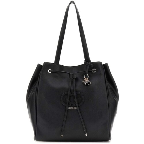 Guess Torbice za na ramo Calebra Drawstring Tote Črna Slike