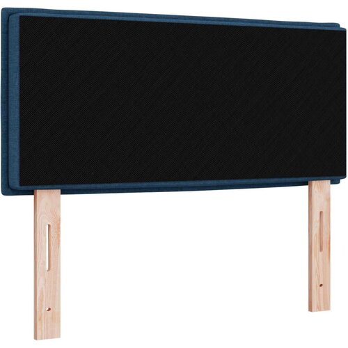VidaXL uzglavak plavi čvrsto drvo 90 x 7 x 78 cm plavi uzglavak Slike