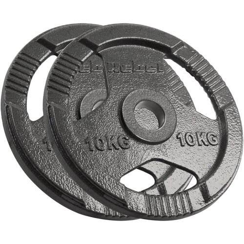Rebel ACTIVE Liveni gvozdeni olimpijski tegovi sa rukohvatima set 2x10kg / 51mm RBA-2143-10 Cene