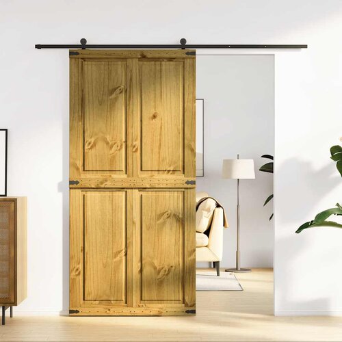 vidaXL Vrata za štalu CORONA 100x210 cm puno drvo bor Cijene