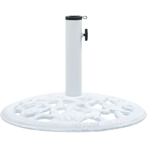 vidaXL Stojalo za senčnik belo 12 kg 48 cm lito železo Cene