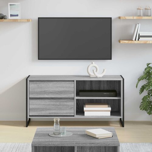vidaXL TV omarica Siva Sonoma 100 x 36 x 49,5 cm Konstruiran les Cene