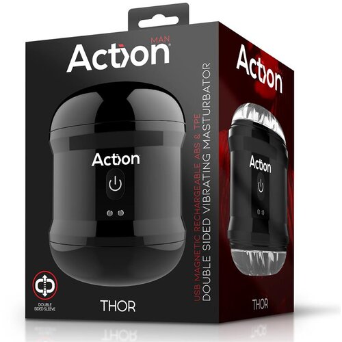 Action Thor Double Sided Vibrating Masturbator Slike