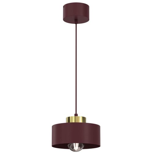 Viseći luster MARTI 1xE27/15W/230V bordo/zlatna Slike